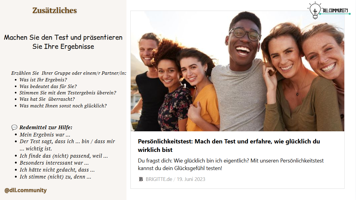SprachClub Glücklich sein: Was macht uns glücklich?