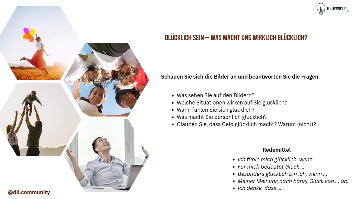 SprachClub Glücklich sein: Was macht uns glücklich?