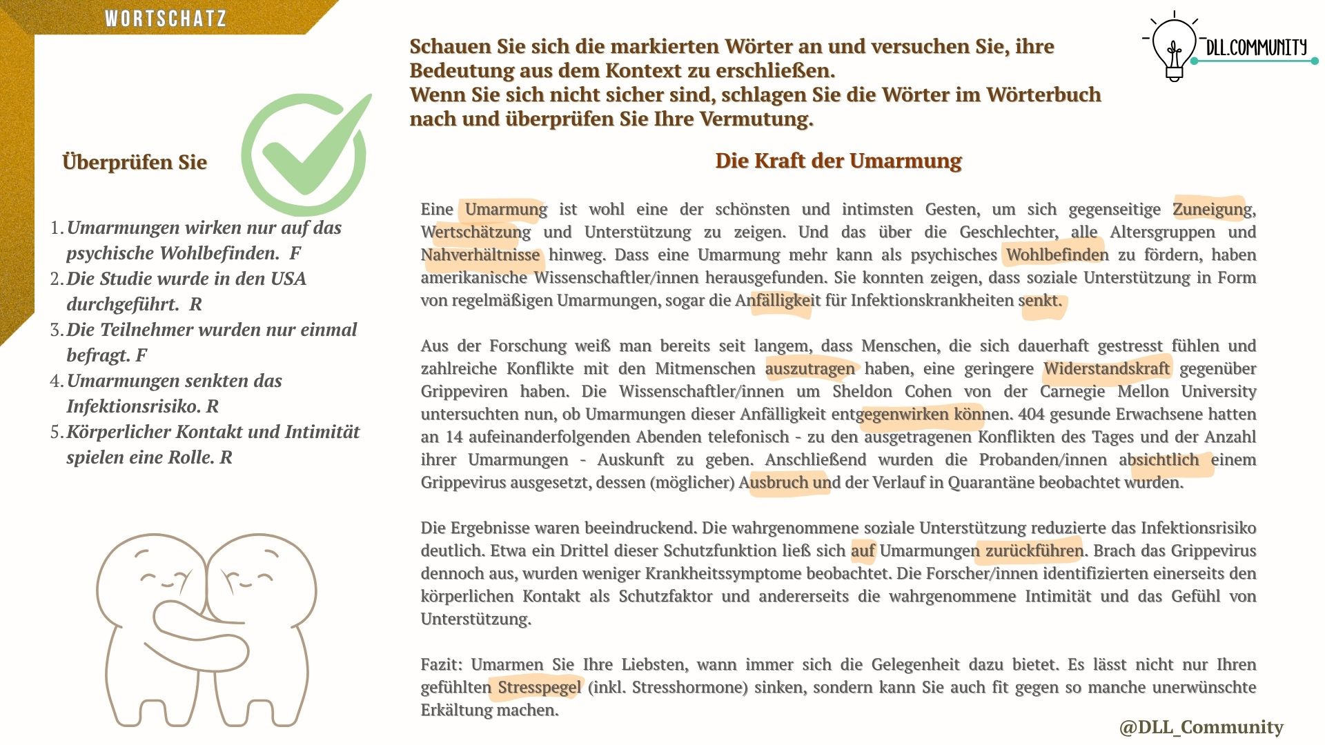 Die Kraft der Umarmung
