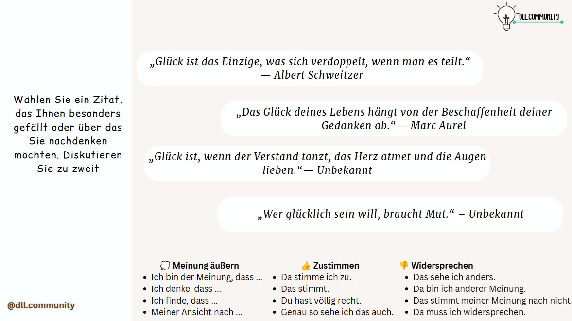 SprachClub Glücklich sein: Was macht uns glücklich?